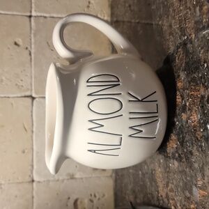 Rae Dunn “Almond Milk” Mug • Ceramic Coffee Tea Cup • Farmhouse Decor